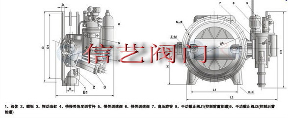 HD743H蓄能式液控硬密封蝶阀/蓄能罐式液控蝶阀/液控蝶阀价格-供求商机-永嘉信茂阀门制造